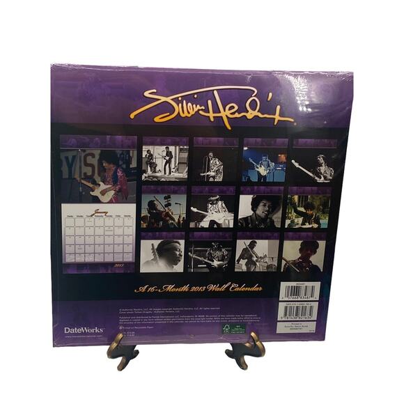DateWorks Jimi Hendrix Wall Calendar 2013 New Sealed Collectors Item Memorabilia - Picture 4 of 6